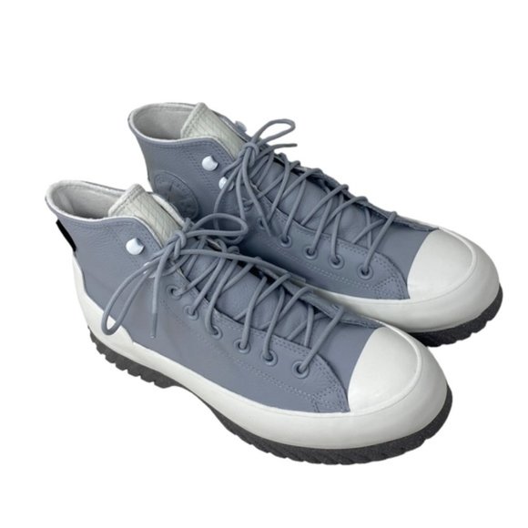 Converse Lugged 2.0 Waterproof High Women's Sneaker Leather Gray Boots A05382C - Picture 4 of 10